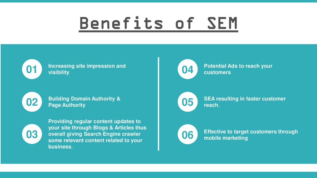 Benefits Of SEM