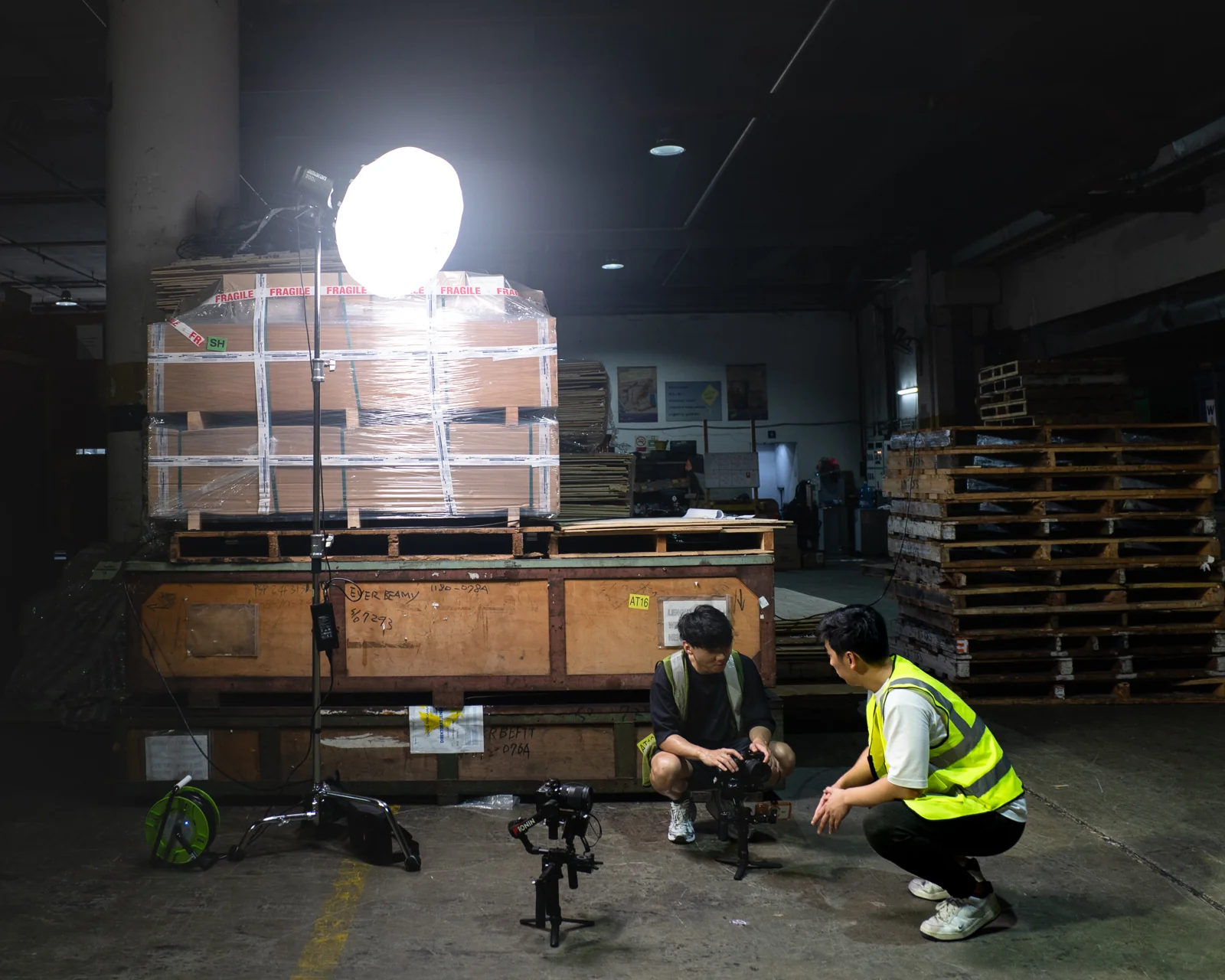 Benkel International behind-the-scenes team photo by PaperCutCollective